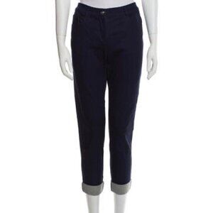 ST. JOHN COLLECTION Dark Blue Mid-Rise‎ Skinny Leg Jeans Size 4 $395